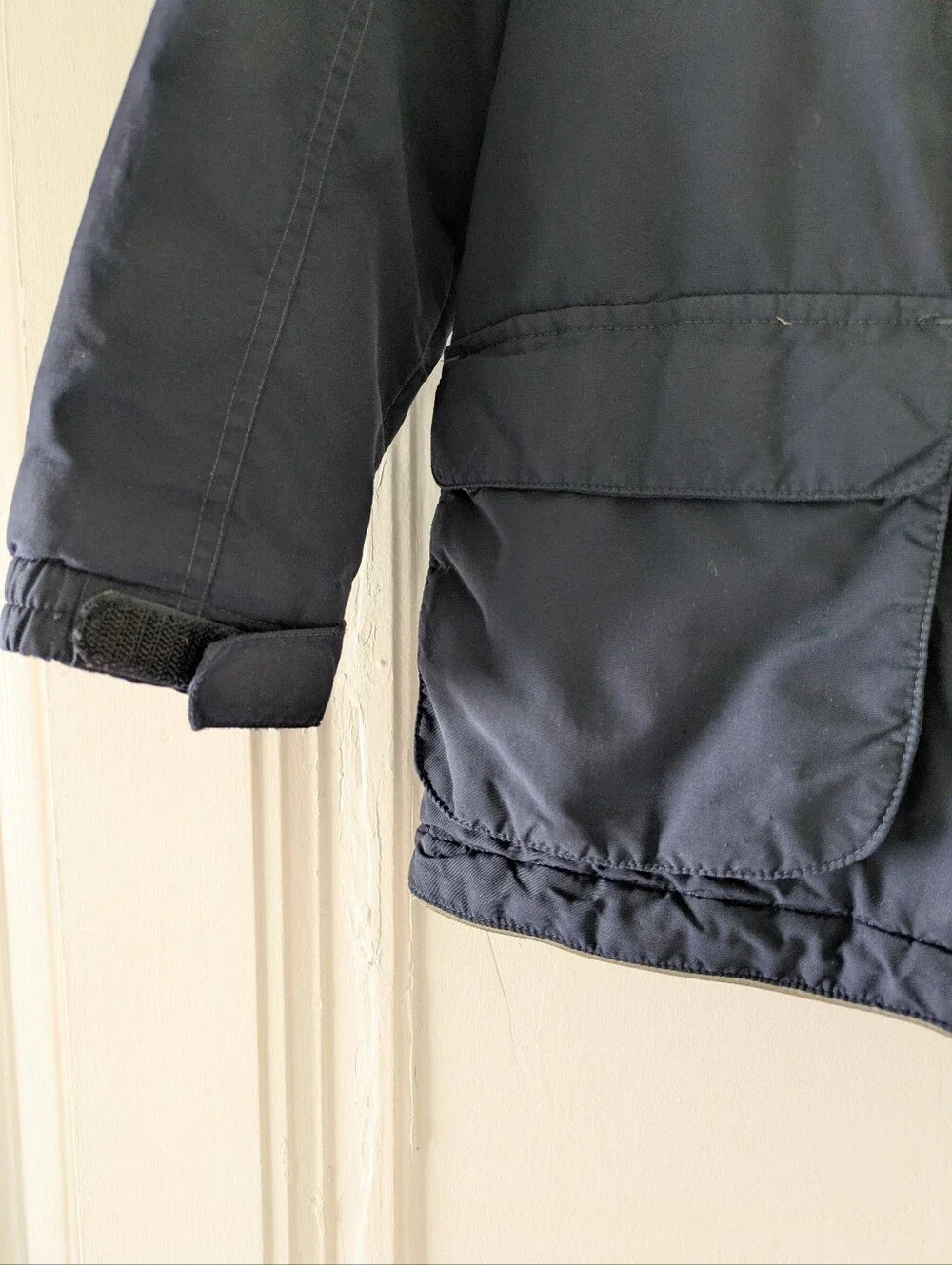 Lands' End navy blue winter coat